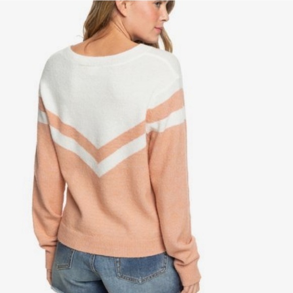 ROXY💜Requiem Mood Colorblock Sweater Small - Picture 5 of 11